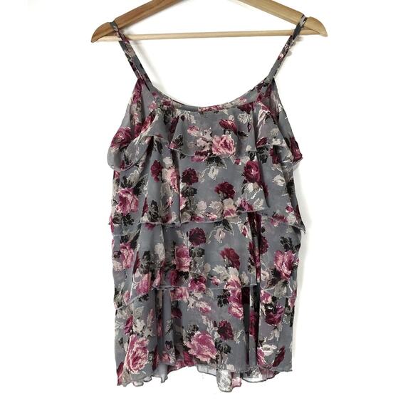Poetry | Ruffle Tiered Layer Floral Tank Top - Picture 3 of 4